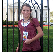 Veronica at the Whitehouse